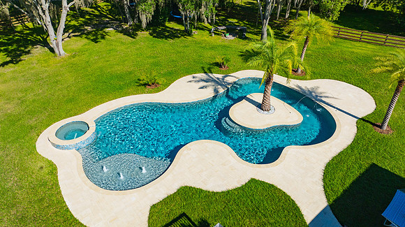 Larsen's Pool Neaves Pool & Spa Day Aerial-5