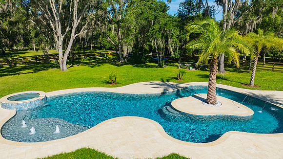 Larsen's Pool Neaves Pool & Spa Day Aerial-7