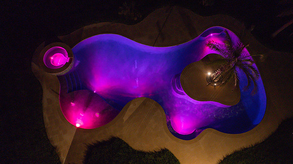 Larsen's Pool Neaves Pool & Spa Evening Aerial-15