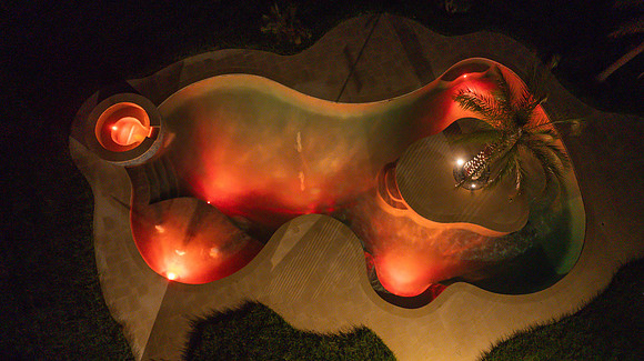 Larsen's Pool Neaves Pool & Spa Evening Aerial-16