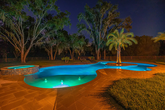 Larsen's Pool Neaves Pool & Spa Evening-9