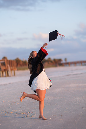 Bailey Long Senior Portraits Fort Desoto-69