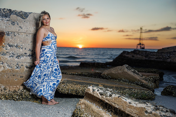 Bailey Long Senior Portraits Fort Desoto-76