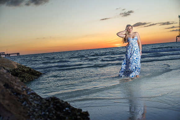 Bailey Long Senior Portraits Fort Desoto-81