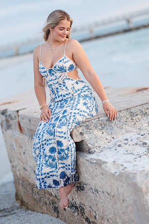 Bailey Long Senior Portraits Fort Desoto-94