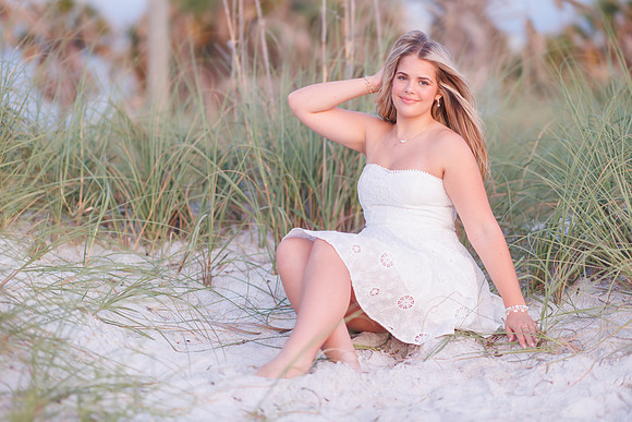 Bailey Long Senior Portraits Fort Desoto-105