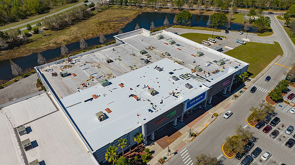 Nations Roofing during construction Planet Fitness -7