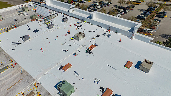 Nations Roofing during construction Planet Fitness -18